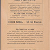 Educational Alliance Auditorium...announcement of the concert and dramatic series, 1904-1905