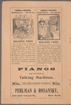 Educational Alliance Auditorium...announcement of the concert and dramatic series, 1904-1905