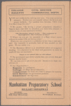 Educational Alliance Auditorium...announcement of the concert and dramatic series, 1904-1905