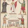 Plate of toy theatre by J. H. Jameson for the stage production Remorse [Act 2 scene 3] by Samuel Taylor Coleridge