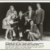 Publicity photograph of Heather MacRae, Carolee Carmello, Stephen Bogardus, Jonathan Kaplan, Chip Zien, Barbara Walsh and Michael Rupert for the stage production Falsettos