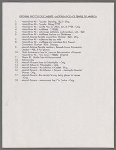 Moorish Science Temple of America collection