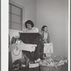 Ironing room, Robstown, Texas. FSA (Farm Security Administration) camp