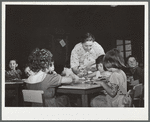 Members of mother's committee serve lunch at nursery school. FSA (Farm Security Administration) camp. Robstown, Texas