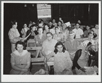 Health and sanitation committee meeting. Robstown FSA (Farm Security Administration) camp, Texas