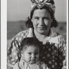 Migratory worker's wife and child. Robstown camp, Texas