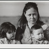 Migratory worker's wife and children. Robstown camp, Texas