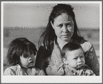 Migratory worker's wife and children. Robstown camp, Texas