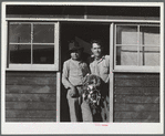 Migratory workers returned from turnip harvesting. FSA (Farm Security Administration) camp, Robstown, Texas