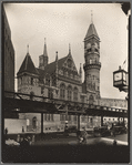 Jefferson Market Court, Southwest corner of Sixth Avenue and West 10th Street, looking north from southwest corner of Sixth Avenue and West 9th Street