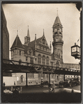 Jefferson Market Court, Southwest corner of Sixth Avenue and West 10th Street, looking north from southwest corner of Sixth Avenue and West 9th Street