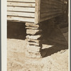 Foundation of tenant farmer's house. Walker County, Alabama