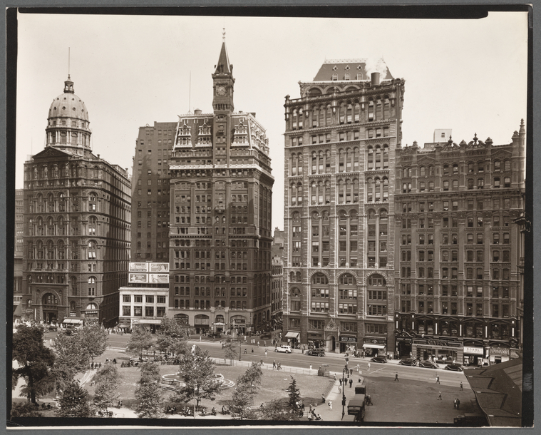 Park Row, Newspaper Row - NYPL Digital Collections