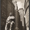 DePeyster statue, Bowling Green, looking north on Broadway