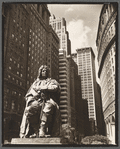 DePeyster statue, Bowling Green, looking north on Broadway