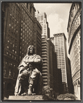 DePeyster statue, Bowling Green, looking north on Broadway