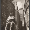 DePeyster statue, Bowling Green, looking north on Broadway