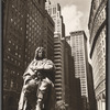 DePeyster statue, Bowling Green, looking north on Broadway