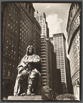 DePeyster statue, Bowling Green, looking north on Broadway