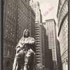 DePeyster statue, Bowling Green, looking north on Broadway