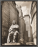 DePeyster statue, Bowling Green, looking north on Broadway