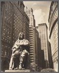DePeyster statue, Bowling Green, looking north on Broadway