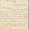 Correspondence from Gabrielle Bloch to Loie Fuller