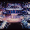 Full stage view of the stage production Starlight Express