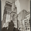 Rockefeller Center: Collegiate Church of St. Nicholas in foreground, Fifth Avenue and 48th Street