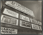 Advertisements: 1937, East Houston Street and Second Avenue