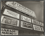 Advertisements: 1937, East Houston Street and Second Avenue