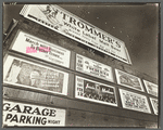 Advertisements: 1937, East Houston Street and Second Avenue