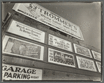 Advertisements: 1937, East Houston Street and Second Avenue