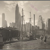Fulton Street Dock, Manhattan Skyline
