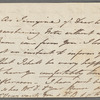 Dickenson, Mary. 2 ALS to Fanny Burney d'Arblay