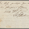 Dickenson, Mary. 2 ALS to Fanny Burney d'Arblay