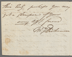 Dickenson, Mary. 2 ALS to Fanny Burney d'Arblay