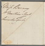 Dickenson, Mary. 2 ALS to Fanny Burney d'Arblay