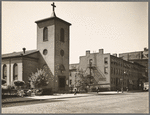 St. Luke's Chapel and Old Houses, Hudson, corner of Grove