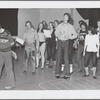 Tommy Tune and ensemble in rehearsal for the stage production The Best Little Whorehouse in Texas