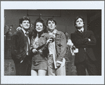 Mark Michael Hutchinson, Jan Graveson, Con O'Neill, and Warwick Evans in the stage production Blood Brothers
