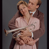Frank Wood and Edie Falco in the stage production Side Man