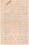 Document pardoning G. P. Ballard and G. W. Dant for selling spirits