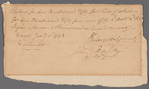 Signed receipts for whiskey