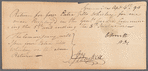 Signed receipts for whiskey