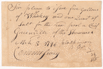 Four orders on the commissary at Greenville for whiskey, etc. for the Shawnee and Miami Indians
