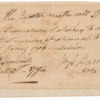 Order for whiskey at Greenville signed by William Henry Harrison