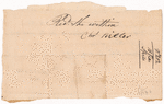 Order for whiskey signed by William Henry Harrison