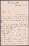 Letter from Henry Watterson at Louisville, regarding bootleg Kentucky whiskey