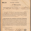 Tavern keeper’s license issued by the Mayor’s Office, New Orleans